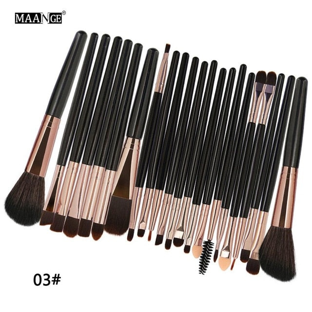 Professional 22 Pcs Rose Golden Make up Brushes Set
