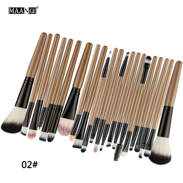 Professional 22 Pcs Rose Golden Make up Brushes Set